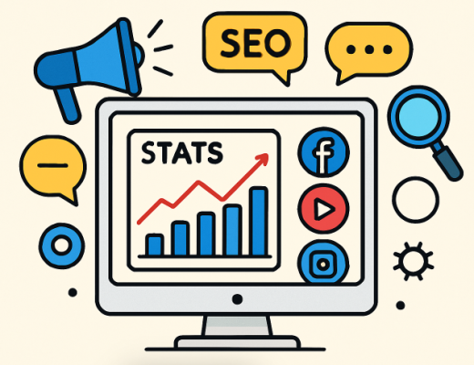 Cartoon Depiction of Digital Marketing